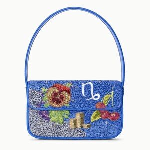 STAUD ZODIAC BEADED TOMMY BAG CAPRICORN